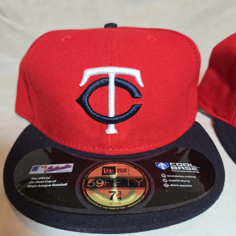 Minnesota Twins MLB New Era 59FIFTY Fitted hats Cap Blue/Red ALL SIZES